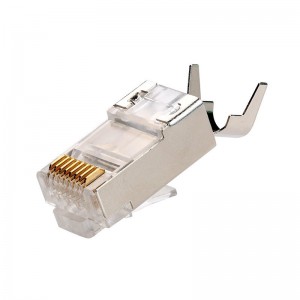 ตัวเชื่อมต่อ RJ45 CAT7 ตัวเชื่อมต่อ Crimp Ethernet STP Modular